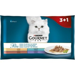 Katzenfutter Purina Gourmet Thunfisch Lamm Ente 4 x 85 g