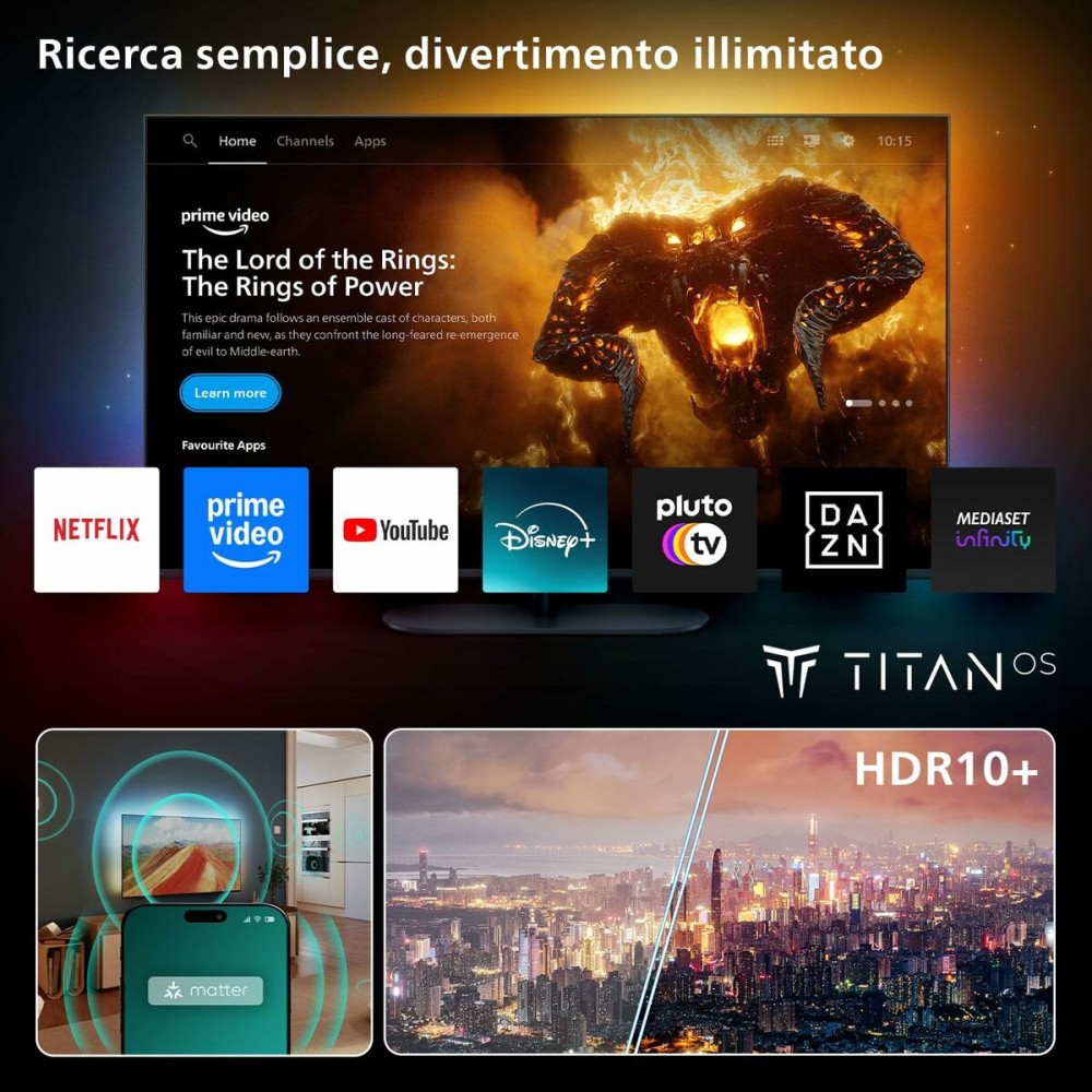 TV intelligente Philips 55PUS8010/12 4K Ultra HD 55" LED