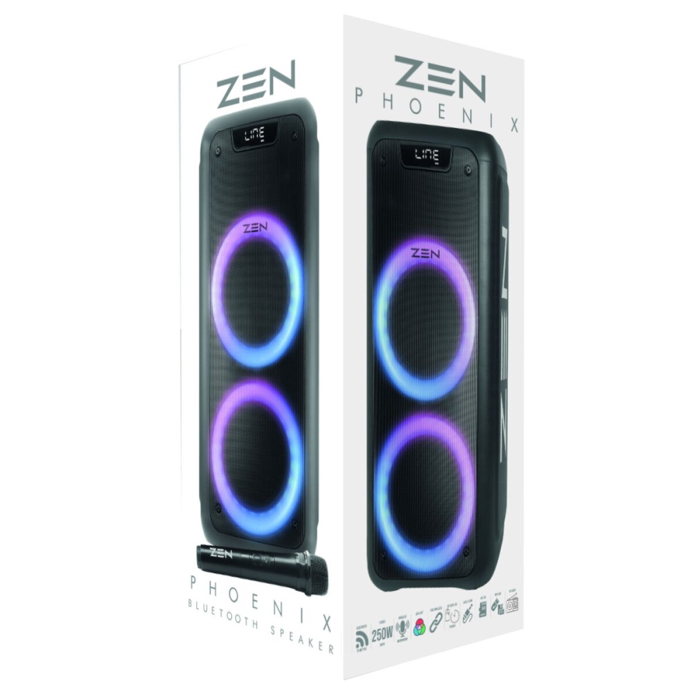 Portable Bluetooth Speakers ZEN PHOENIX Black 350 W