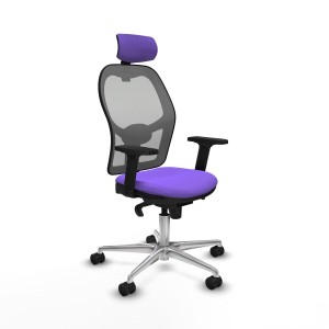 Office Chair with Headrest Piqueras y Crespo 2D086N2 Lilac