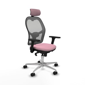 Office Chair with Headrest Piqueras y Crespo 3D086N2 Pink