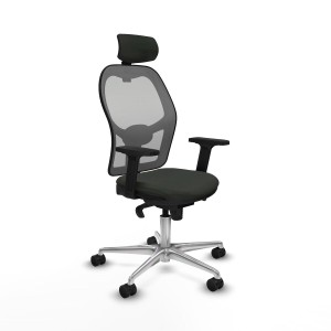 Office Chair with Headrest Piqueras y Crespo 2D086N2 Black