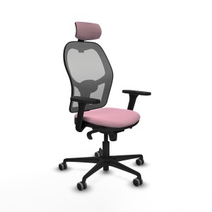 Office Chair with Headrest Piqueras y Crespo 3D036G2 Pink