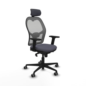 Chaise de Bureau avec Appui-tête Piqueras y Crespo 2D036G2 Gris foncé