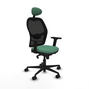 Chaise de Bureau avec Appui-tête Piqueras y Crespo 2D036N1 Vert émeraude
