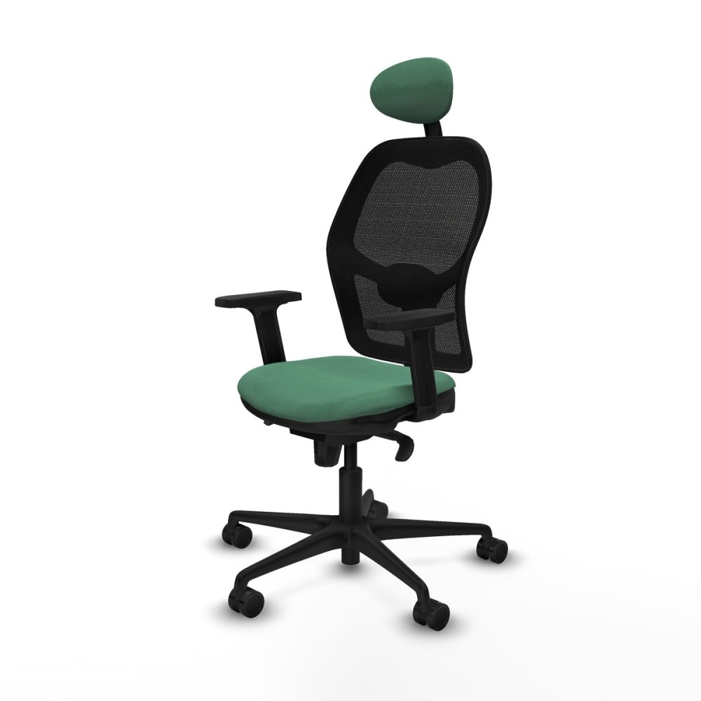 Chaise de Bureau avec Appui-tête Piqueras y Crespo 2D036N1 Vert émeraude