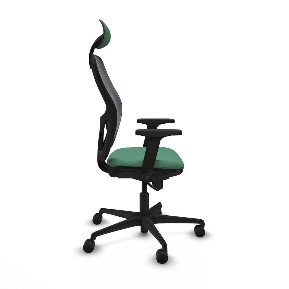 Chaise de Bureau avec Appui-tête Piqueras y Crespo 2D036N1 Vert émeraude