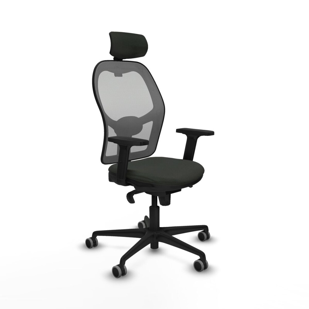 Chaise de Bureau avec Appui-tête Piqueras y Crespo 2D036G2 Noir