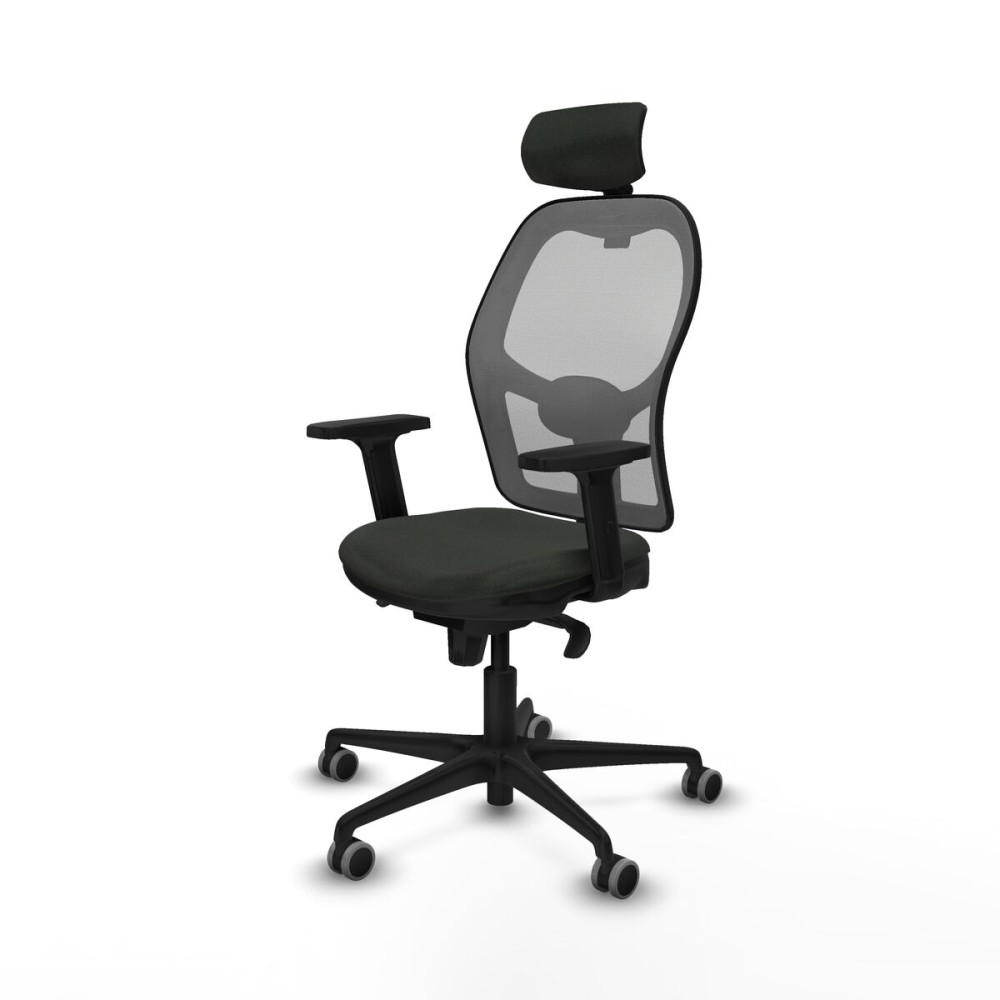 Chaise de Bureau avec Appui-tête Piqueras y Crespo 2D036G2 Noir