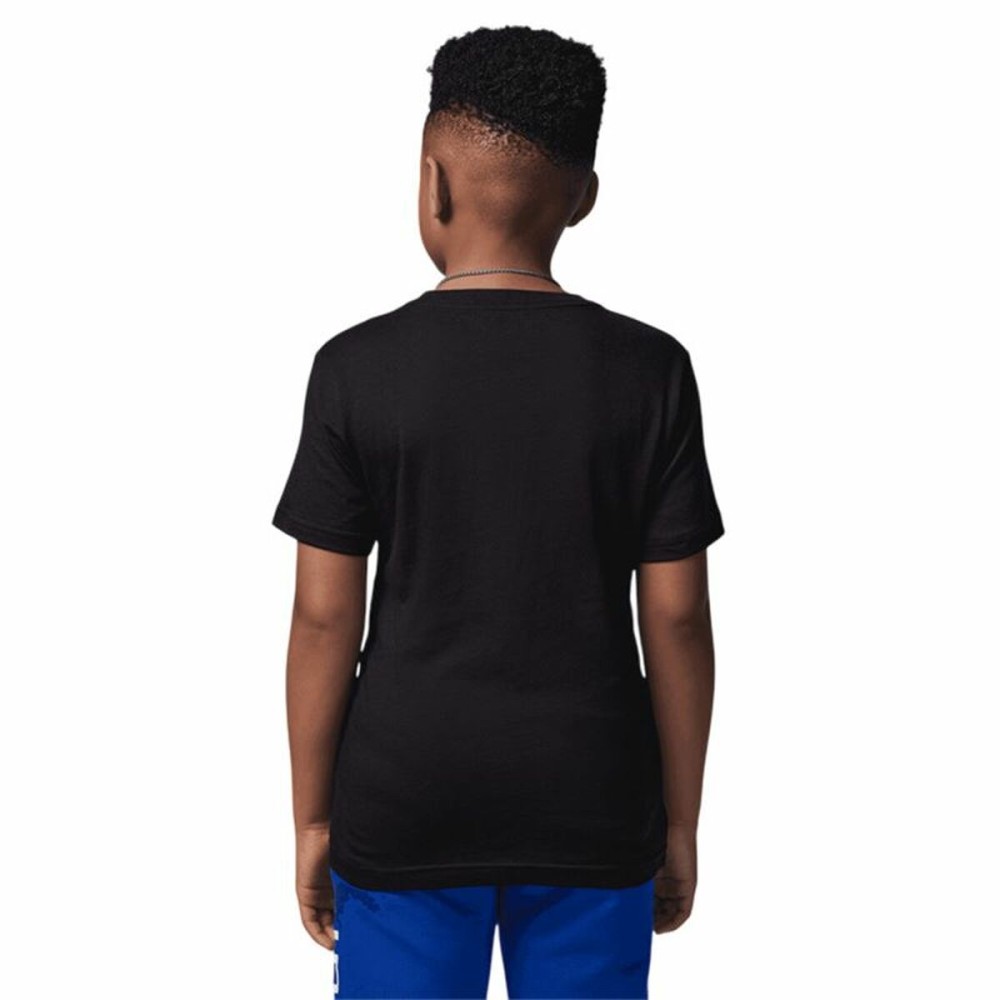 Child's Short Sleeve T-Shirt Jordan Jdb Bball Fire Ss Black