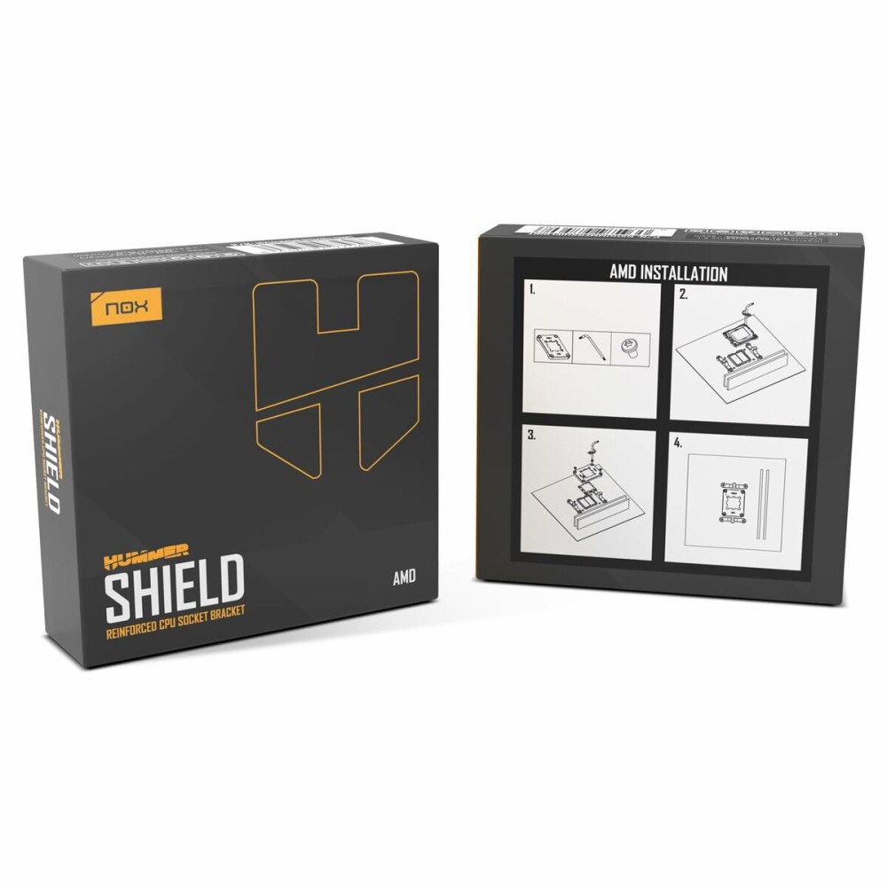 Laptop-Kühlunterlage Nox-Xtreme NXHUMMERSHIELDAMD Schwarz