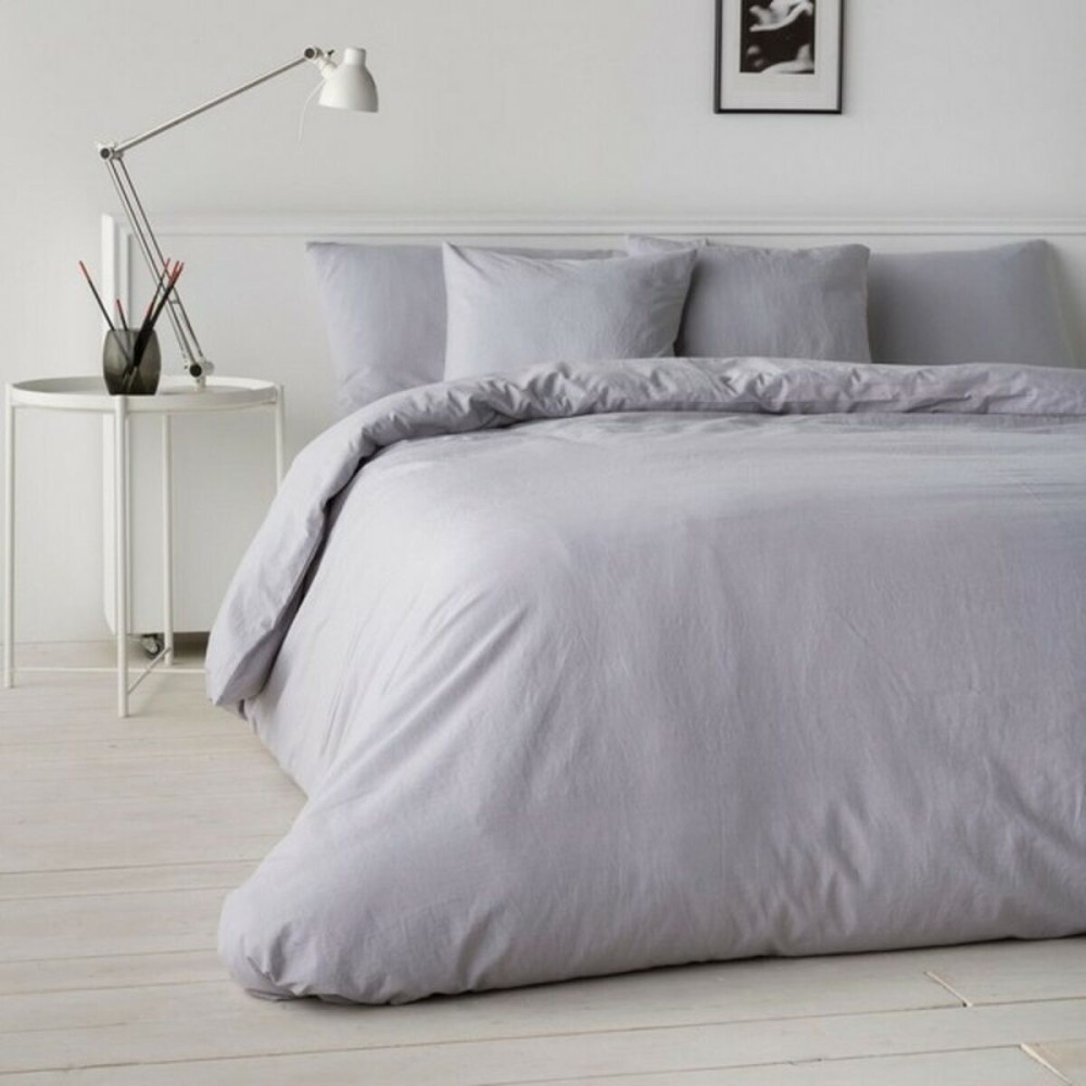 Housse de Couette Naturals Gris 204 x 200 cm