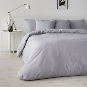 Housse de Couette Naturals Gris 204 x 200 cm