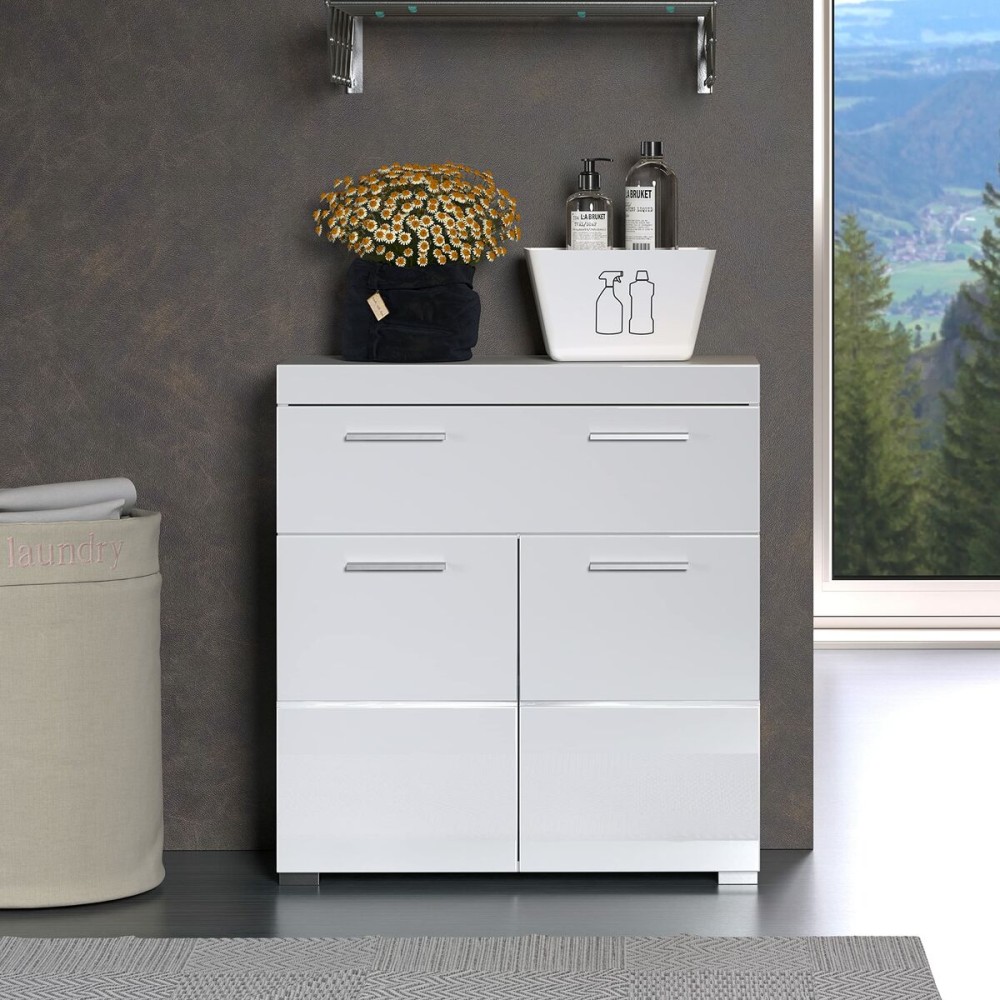 Waschtischunterschrank unter dem Waschbecken Trendteam Weiß