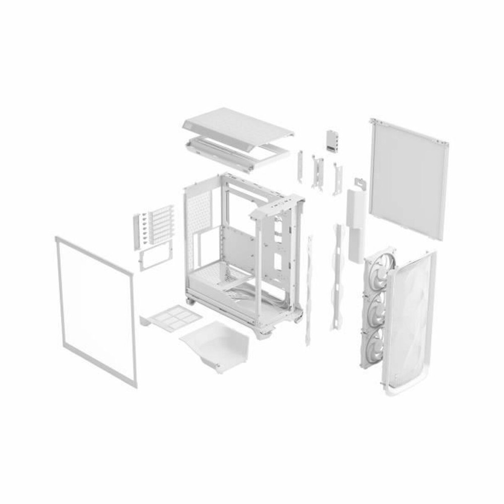 ATX Semi-tower Box Fractal White