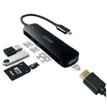 Dockstation Nilox NXDSUSBC05 5 in 1 Schwarz