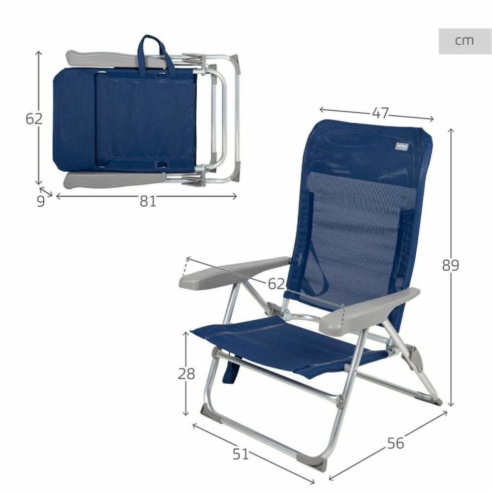 Chaise Pliante Aktive 47 x 56 x 89 cm