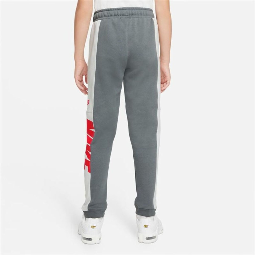 Children's Tracksuit Bottoms Nike Sportswear White Dark grey