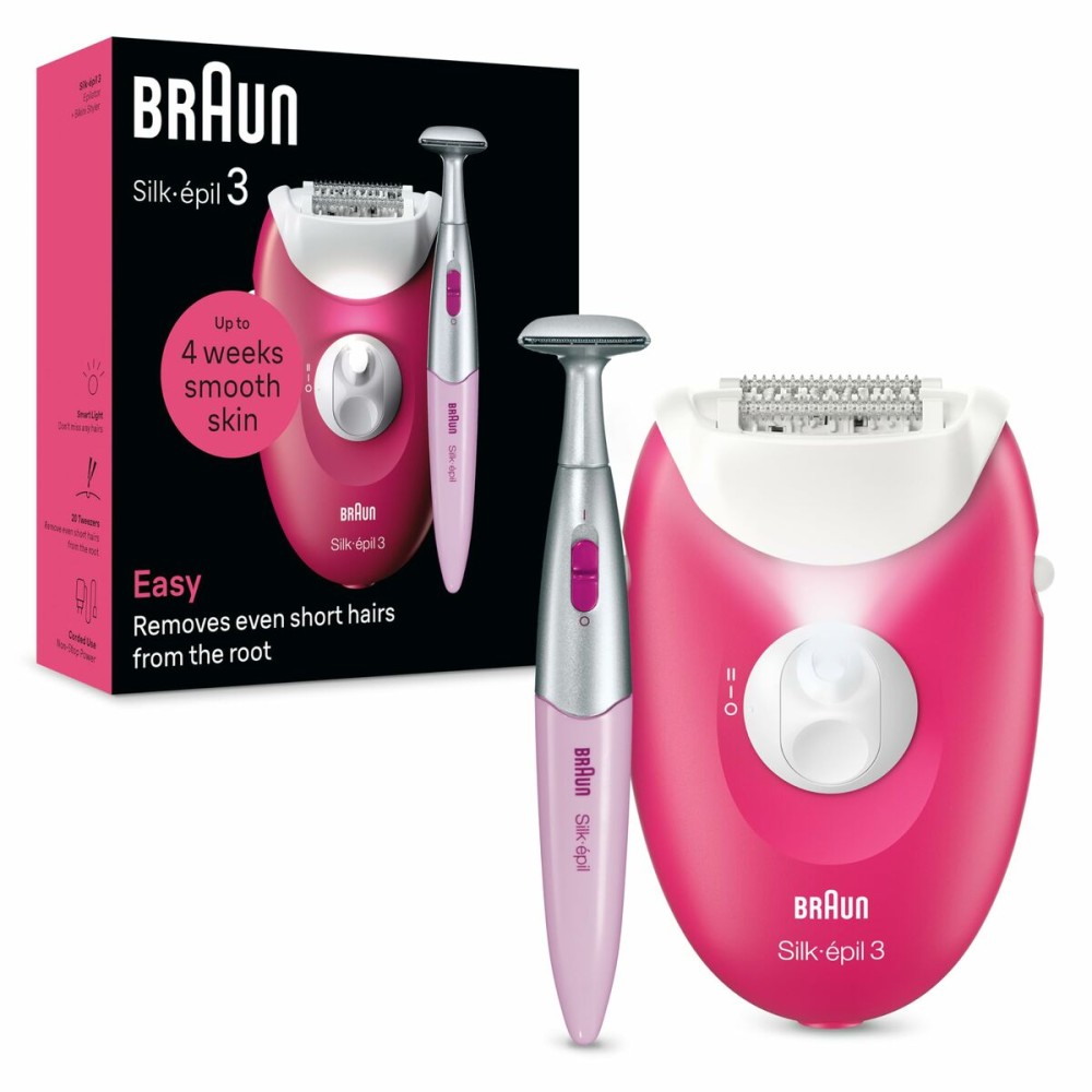 Elektrischer Epilierer Braun SE3-202 Pink