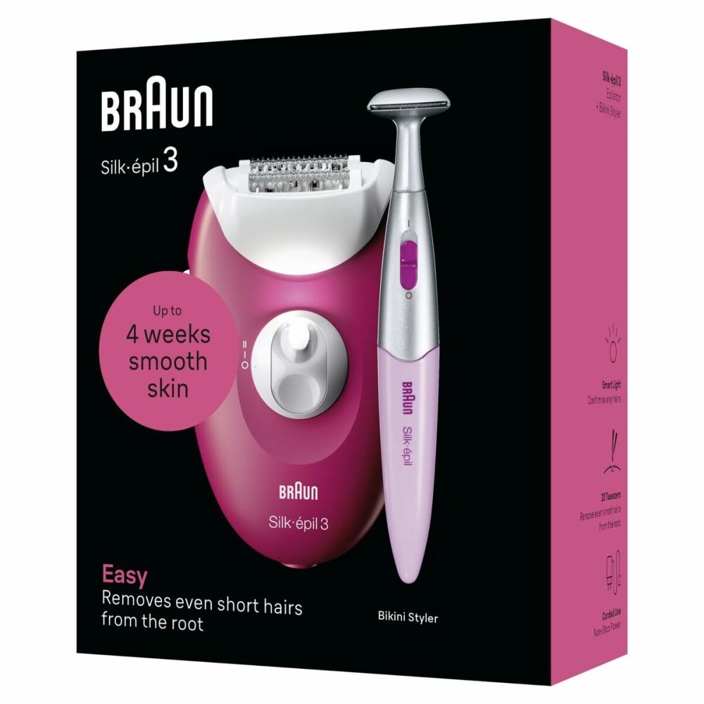 Elektrischer Epilierer Braun SE3-202 Pink