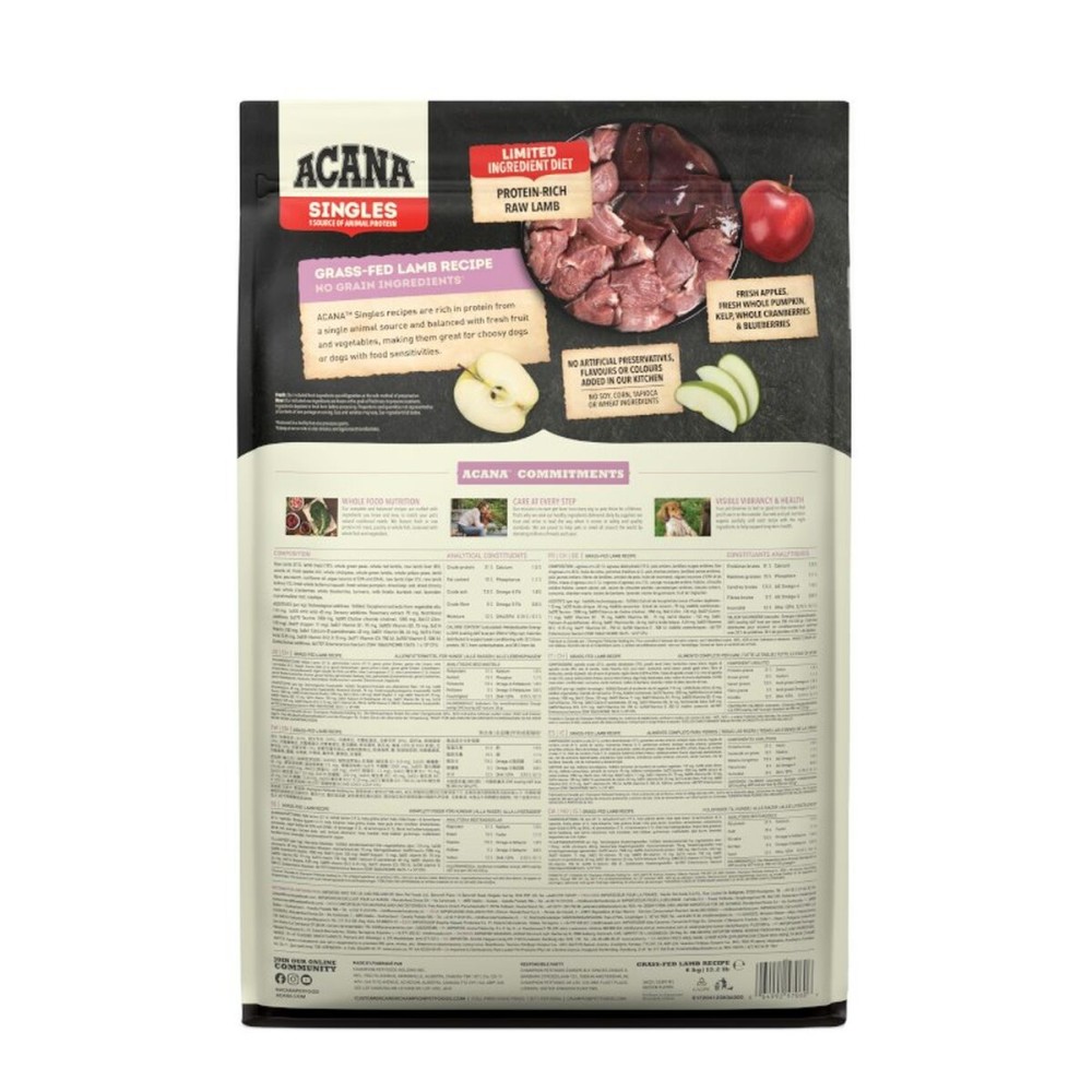 Futter Acana Singles Grass-Fed Lamb Lamm 6 Kg Erwachsener