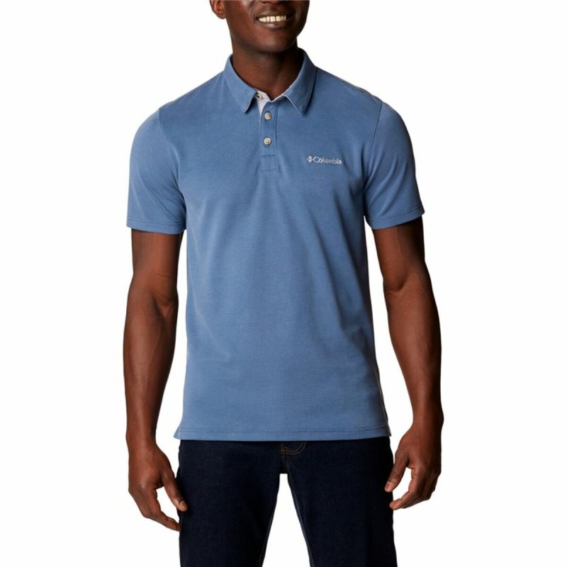 Herren Kurzarm-Poloshirt Columbia Nelson Point™ Indigo