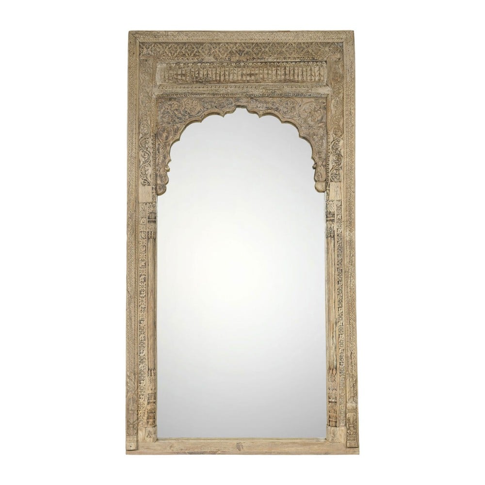 Wall mirror Home ESPRIT Natural 160 x 14,5 x 260 cm