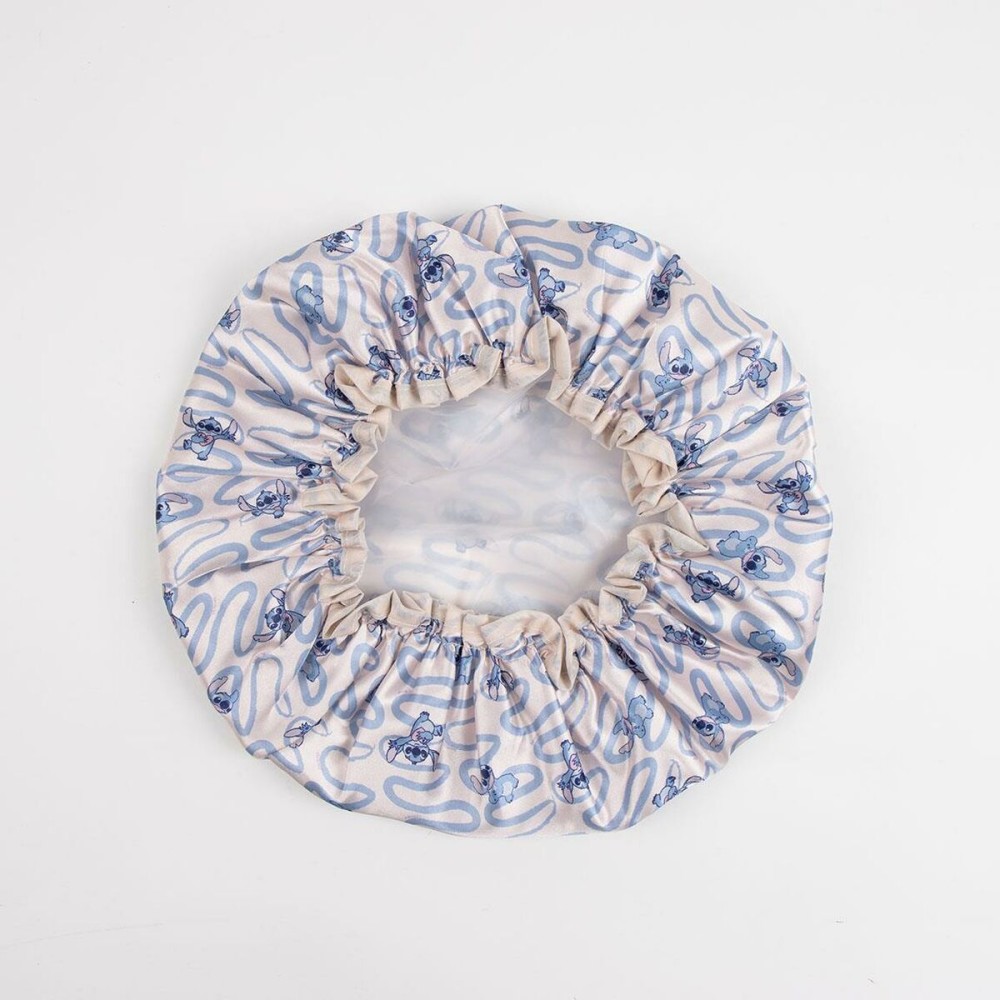 Bonnet de Douche Stitch Bleu 100 % polyester