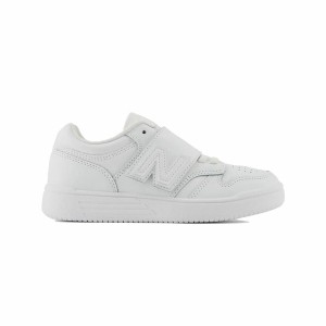 Jungen Sneaker New Balance 480 Bungee Lace Weiß