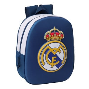 Kinderrucksack Real Madrid C.F. Schwarz 27 x 33 x 10 cm 3D