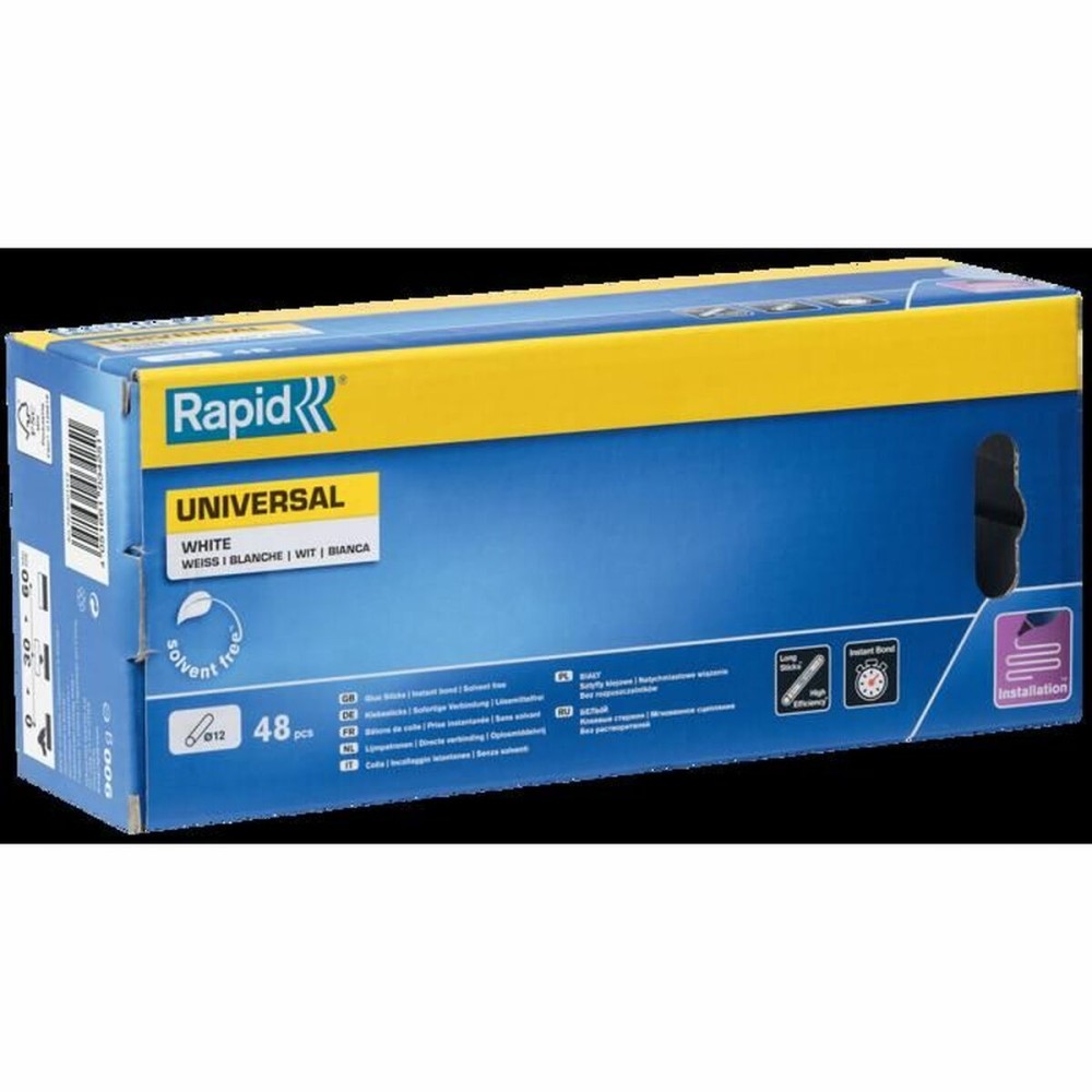 Schmelzklebebalken Rapid Rapid Weiß Ø 12 mm 48 Stücke