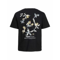 Herren Kurzarm-T-Shirt Jack & Jones JORVARENNA PAINTED BACK TEE Schwarz