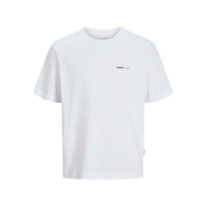 Herren Kurzarm-T-Shirt Jack & Jones JORVARENNA PAINTED BACK TEE Weiß