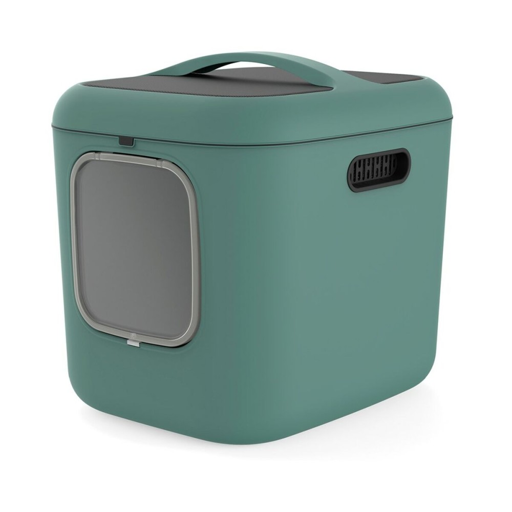 Cat Litter Box Rotho Green Plastic