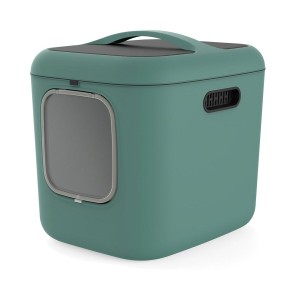 Cat Litter Box Rotho Green Plastic