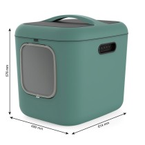 Cat Litter Box Rotho Green Plastic