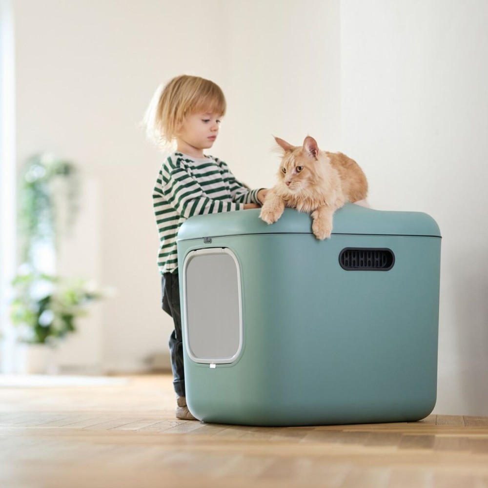 Cat Litter Box Rotho Green Plastic