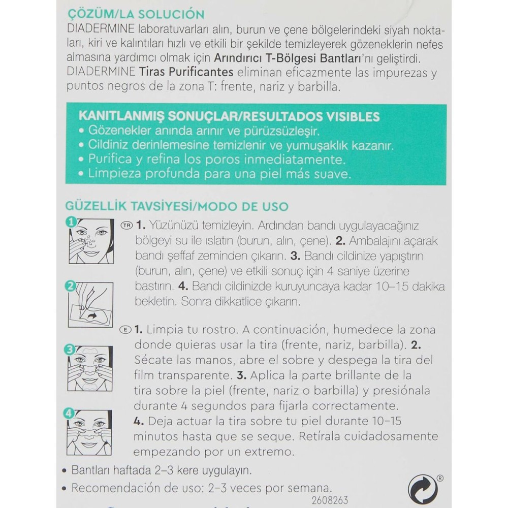 Traitement des Peaux Acnéiques Diadermine Tiras Purificantes
