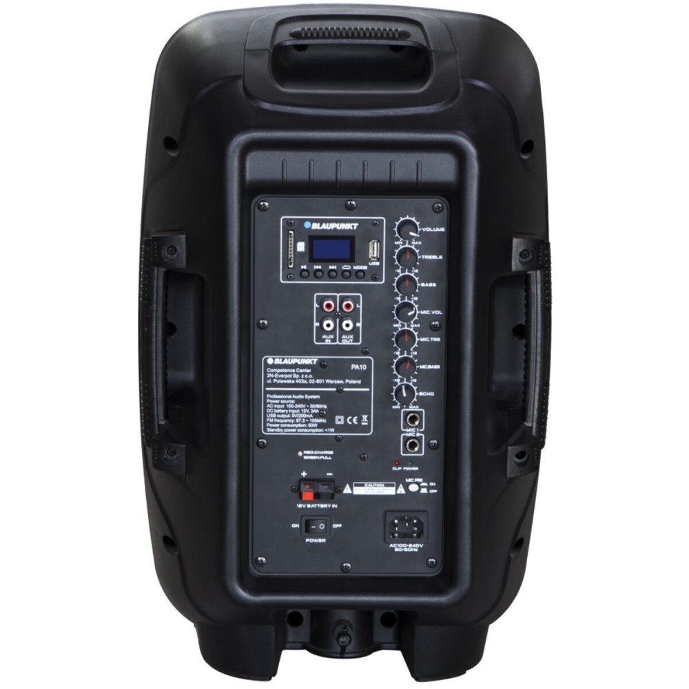 Haut-parleurs bluetooth portables Blaupunkt Profesjonalny system audio PA10 Noir 600 W