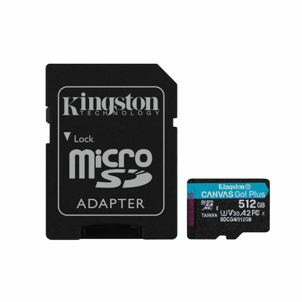 Mikro SD Speicherkarte mit Adapter Kingston SDCG4/512GB 512 GB