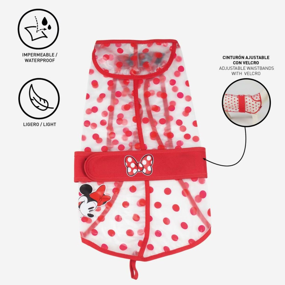 Imperméable pour Chien Minnie Mouse Rouge M