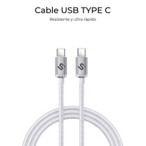 USB-C zu USB-C-Kabel Subblim OPTIMUS Weiß 1 m