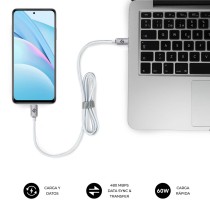 USB-C zu USB-C-Kabel Subblim OPTIMUS Weiß 1 m
