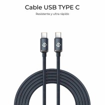 USB-C zu USB-C-Kabel Subblim OPTIMUS Schwarz 1 m
