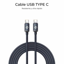 USB-C zu USB-C-Kabel Subblim OPTIMUS Schwarz 1 m