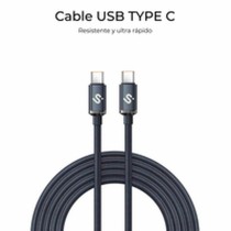 USB-C zu USB-C-Kabel Subblim OPTIMUS Schwarz 1 m