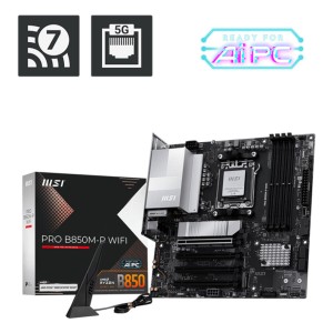 Carte Mère MSI PRO B850M-P WIFI Intel Wi-Fi 6 AMD AM5 AMD B850