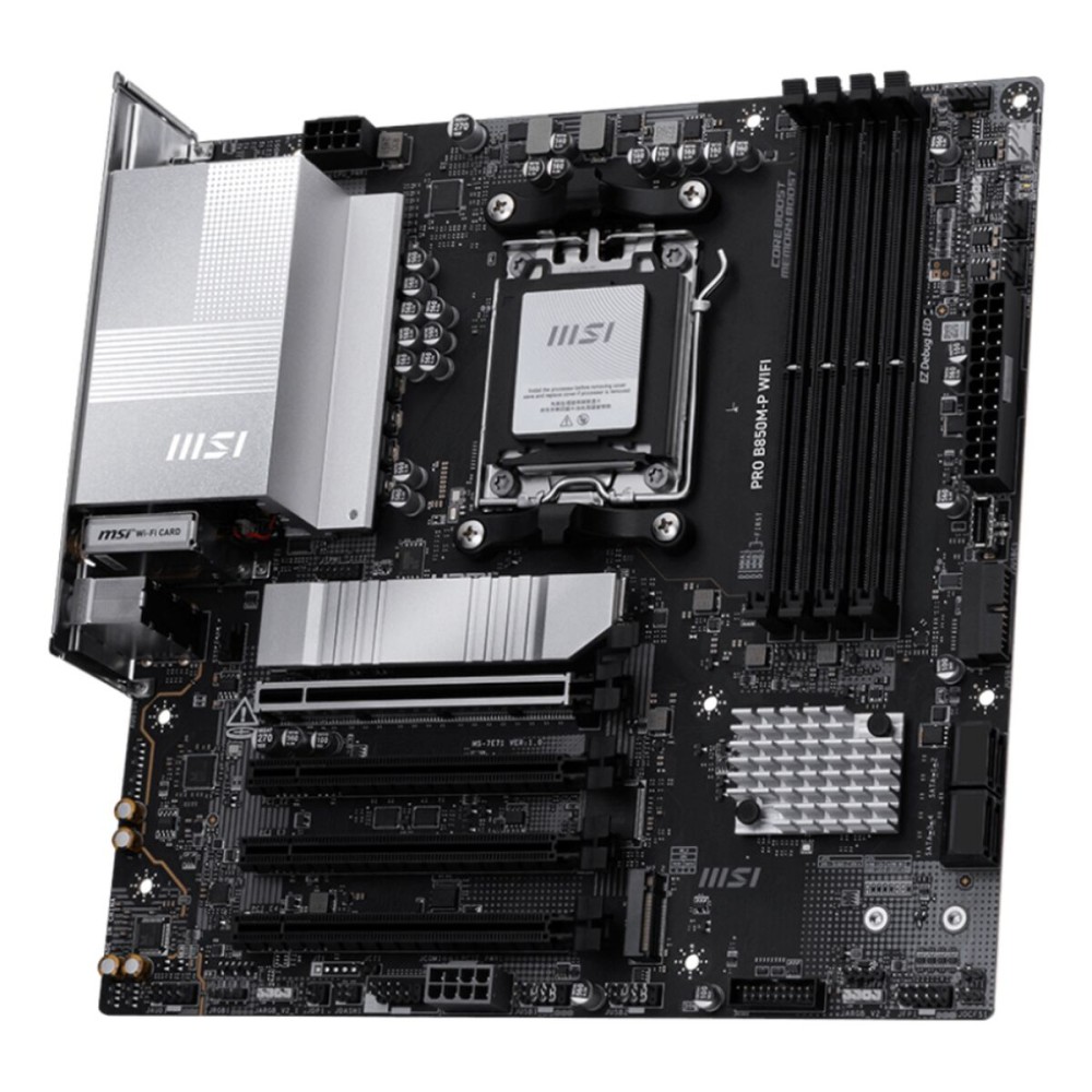 Motherboard MSI PRO B850M-P WIFI Intel Wi-Fi 6 AMD AM5 AMD B850