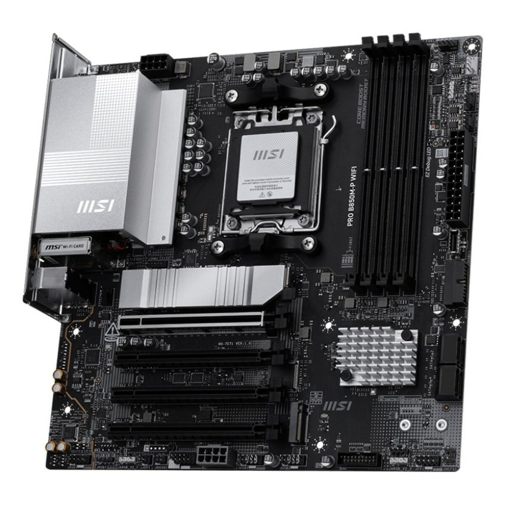 Motherboard MSI PRO B850M-P WIFI Intel Wi-Fi 6 AMD AM5 AMD B850