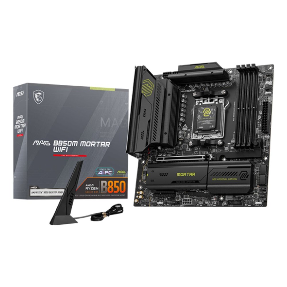 Carte Mère MSI B850M GAMING PLUS WIFI Intel Wi-Fi 6 AMD AM5 AMD B850